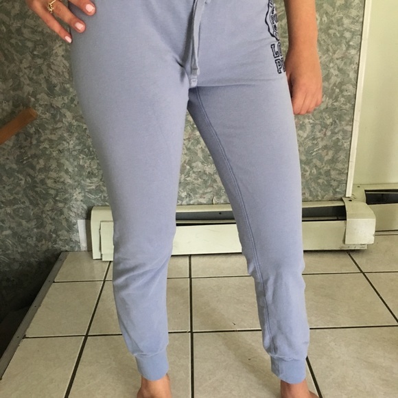 victorias secret powder blue sweat pants - Picture 2 of 3